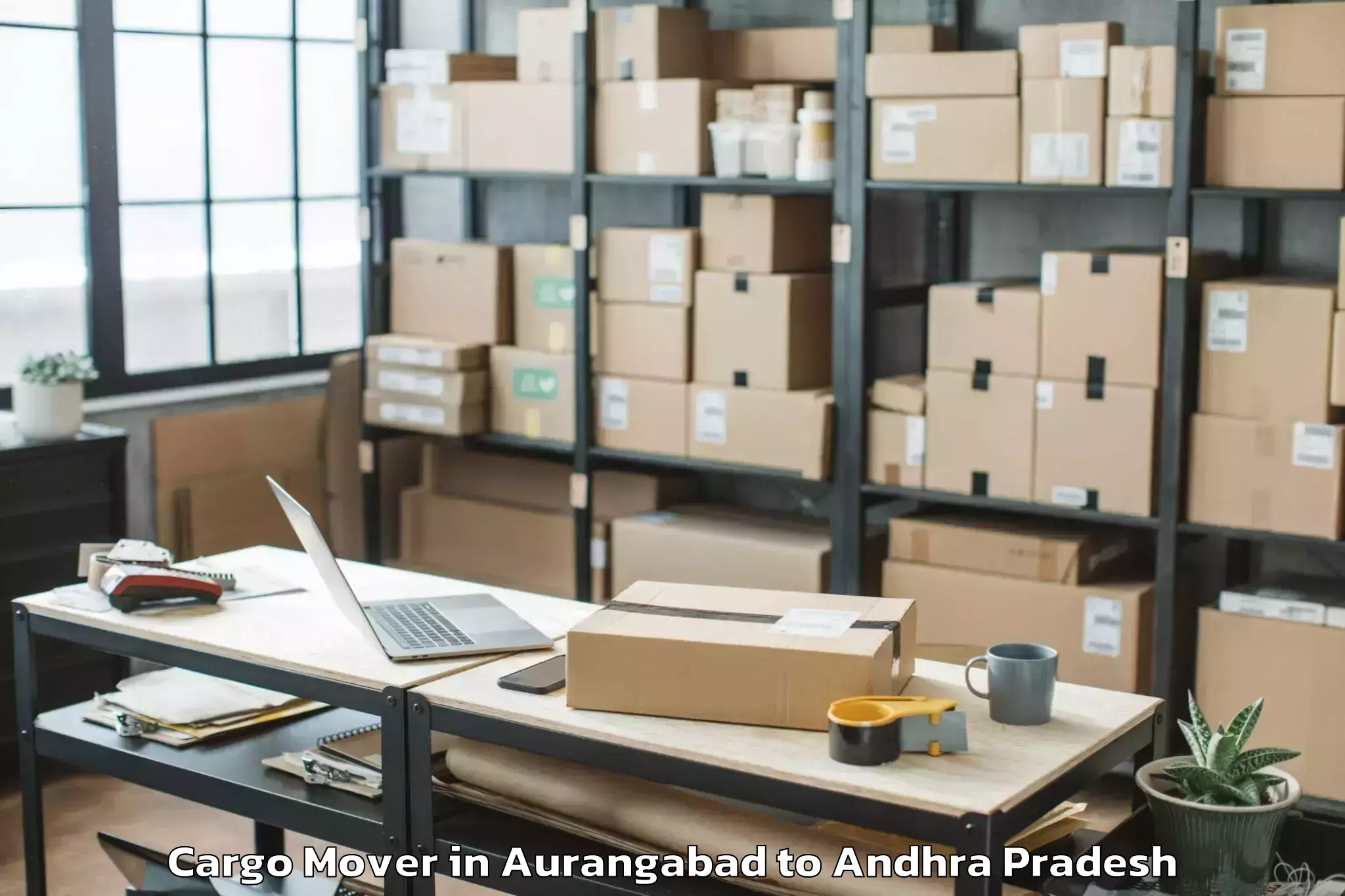 Book Aurangabad to Yellamanchili Cargo Mover Online